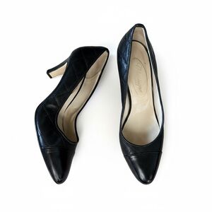 Classique quilted leather heels black 38